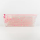 Frosted pencil case flowers