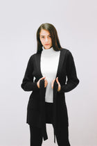 Hooded Cardigan Belt