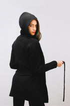 Hooded Cardigan Belt