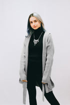 Hooded Cardigan Belt