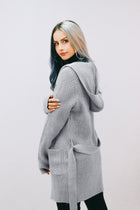 Hooded Cardigan Belt