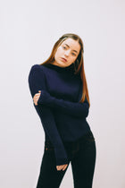 RIBBED LICRED SEMI-HIGH JUMPSUIT