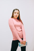 RIBBED LICRED SEMI-HIGH JUMPSUIT