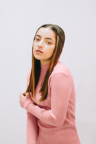 RIBBED LICRED SEMI-HIGH JUMPSUIT