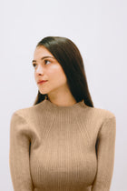 RIBBED LICRED SEMI-HIGH JUMPSUIT