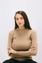 RIBBED LICRED SEMI-HIGH JUMPSUIT