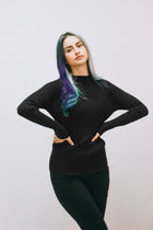 RIBBED LICRED SEMI-HIGH JUMPSUIT