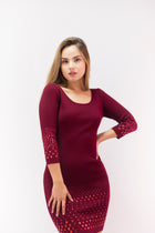 Dress With Studs on the Sleeves