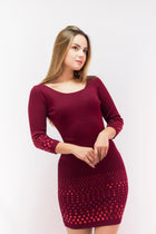 Dress With Studs on the Sleeves