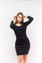 Dress With Studs on the Sleeves