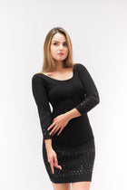 Dress With Studs on the Sleeves