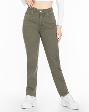 Jean Mom Fit Verde 2036