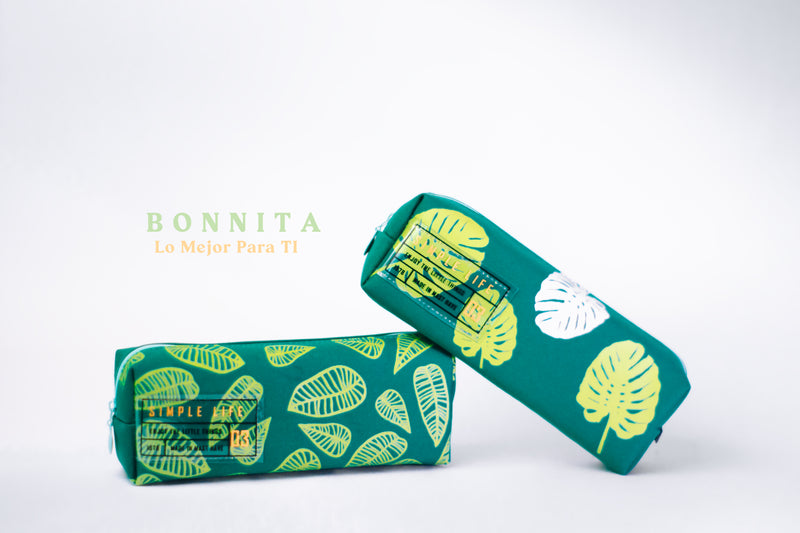Cartuchera natural hojas