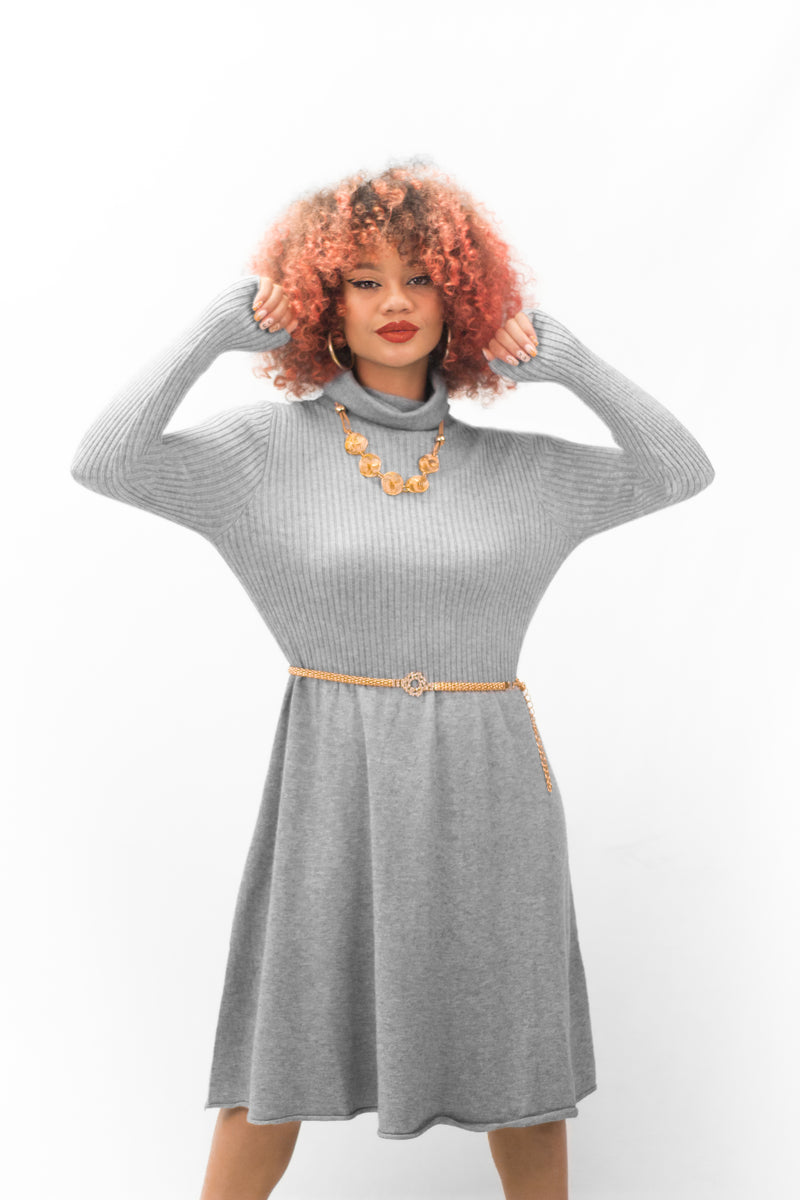 Vestido Cuello Caído